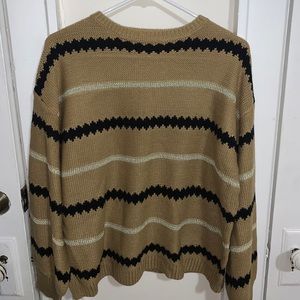 Tan stripped sweater